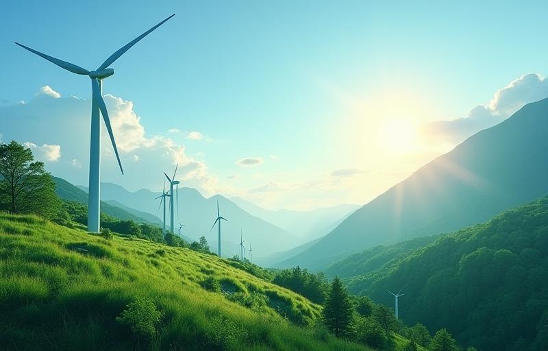 Hero image showcasing renewable energy and webinar promotion